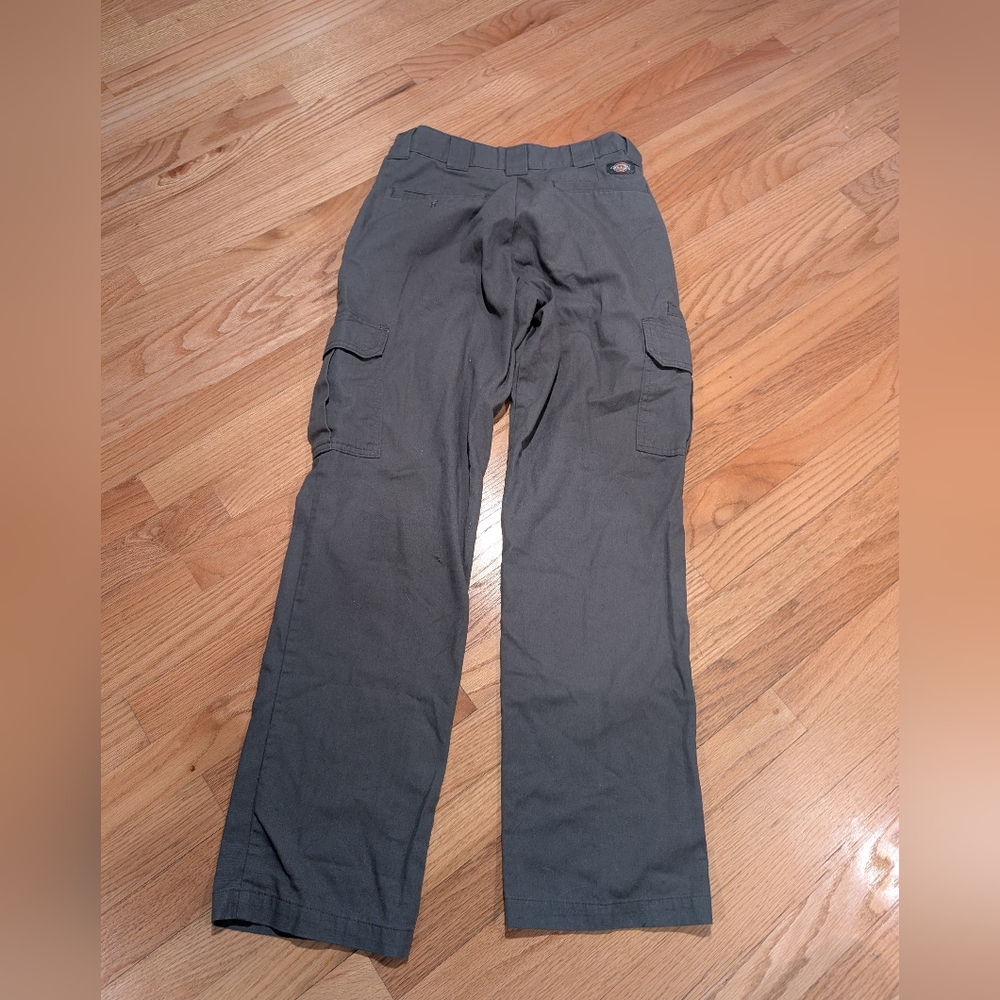 Dickie's Men's Gray Cargo Pants, 31x30 - Picture 3 of 7